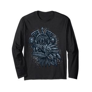Aztec God Quetzalcoatl Cool Snake Dragon Inca Maya Gift Idea Long Sleeve T-Shirt